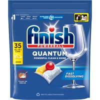 Finish Capsule per Lavastoviglie Quantum Lemon 35 pz