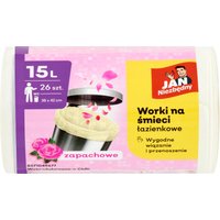 Jan Niezbędny Sacchi per Rifiuti LD da Bagno con Chiusura a Nodo 26 pz