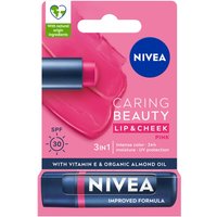 Nivea Balsamo Labbra Idratante Caring Beauty 3in1 Pink 4,8 g