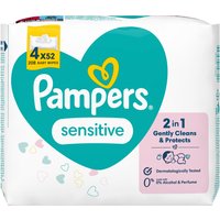 Pampers Salviette Sensitive 4x52 pz