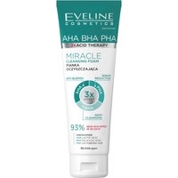 Eveline 3xAcid Therapy AHA BHA PHA Schiuma per il viso, 140 ml