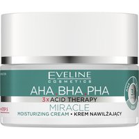 Eveline 3xAcid Therapy AHA BHA PHA Crema Idratante per il Viso, 50 ml