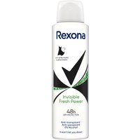 Rexona Deo Spray Invisible, Antitraspirante, Fresh Power