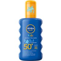 Nivea Sun Kids Spray protettivo idratante SPF50+ con colore che scompare