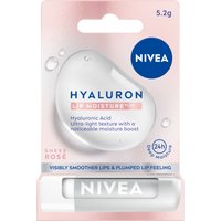 Nivea Hyaluron Moisture Plus Balsamo Labbra, Sheer Rose 5,2 g