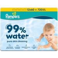 Pampers Aqua Salviettine Umidificate, 60 pz. x 12