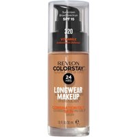 Revlon Colorstay Fondotinta per pelle mista e grassa, 320 True Beige