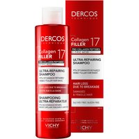 Vichy Dercos Collagen 17 Filler Shampoo Ultrarrigenerante per capelli, 200 ml