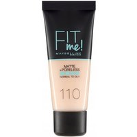 Maybelline Fit Me Fondotinta Viso, 110 Porcelain