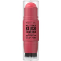 Rimmel Multi Tasker Blush'N'Brush Fard con pennello integrato, 150 Cherry On Point