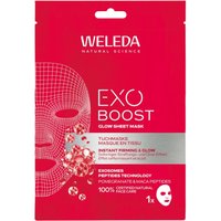 Weleda Exo Boost Glow Maschera in tessuto con melograno e peptidi di maca