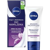 Nivea Crema Nutriente Notte 24H Idratazione, Pelle Secca e Sensibile