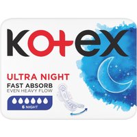 Kotex Ultra Night Single Assorbenti 6 pz