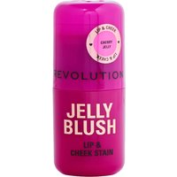 Makeup Revolution Jelly Blush Stick Lip And Cheek Stain Balsamo labbra-guance, Cherry Red