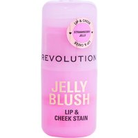 Makeup Revolution Jelly Blush Stick Lip And Cheek Stain Balsamo labbra-guance, Strawberry Pink
