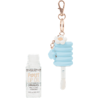 Makeup Revolution Pout Lip Oil Lychee Clear With Blue Charm Olio per labbra con ciondolo