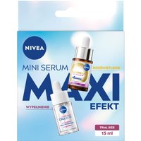 Nivea Duopack Mini Siero Maxi Effetto: Siero Cellulare all'Acido Ialuronico 15ml + Siero Luminoso Even Glow 15ml