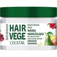 Sessio Vege Cocktail Maschera per capelli, avocado-mirtillo rosso