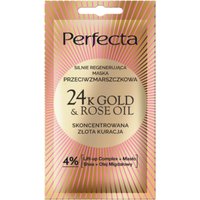 Perfecta 24KGold & Rose Oil Maschera Viso Antirughe di Lusso