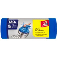 Jan Niezbędny Sacchetti HD easy-pack blu 120L 15 pezzi.