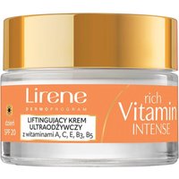 Lirene Crema ultra-nutriente lifting SPF20 con vitamine A, C, E, B3, B5 per il giorno 50+