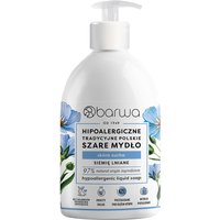 BARWA Sapone liquido grigio con estratto di lino 500 ml
