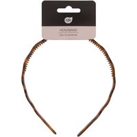 Life Cerchietto in Plastica per Capelli Effetto Onda Ambra Lucida