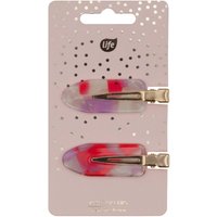 Life Mollette per trucco rosa/viola 2 pz