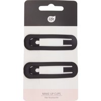 Life Mollette per capelli nere grandi 2 pz.