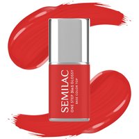 Semilac Smalto Semipermanente One Step Glossy, S530 Scarlet