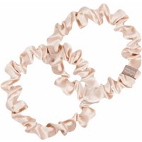 Cat&Cat Set di 2 elastici in seta Slim, Beige