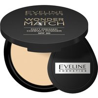 Eveline Wonder Match SPF 30 Cipria Compatta, 02