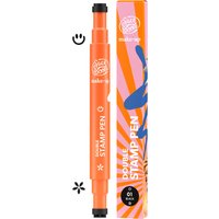 Face Boom Make-Up Double Stamp Pen 01 Smile & Flower Nero