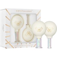 Crystallove Coppette di vetro per il massaggio del viso, collo e décolleté