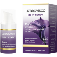 Uzdrovisco Night Renew Crema Stimolante per Occhi e Palpebre Notte 15ml