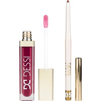 Dessi Cosmetics Set Lucidalabbra Creamy Cover Lip Tint 116 Cherry + Matita Contorno Labbra 05