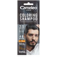 Delia Cameleo Men Shampoo colorante, 3.1 Marrone molto scuro bustina.