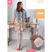 Noq by Knittex Collant bambini Kimberley Junior 20 den bianco, 146-152