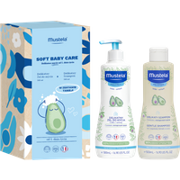 Mustela Set Soft Baby Care: Gel detergente delicato + Shampoo delicato