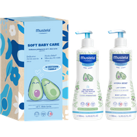 Mustela Set Soft Baby Care: Gel detergente delicato + Latte corpo Hydra Bebe