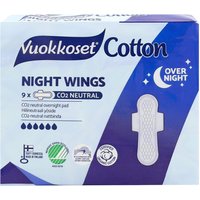 Vuokkoset Cotton Assorbenti Notte con Ali 9 pz