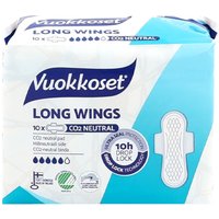 Vuokkoset Long Wings Assorbenti con ali, lunghi 10 pz.
