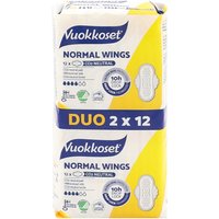 Vuokkoset Normal Wings Assorbenti con ali, confezione doppia (2 x 12 pz.)