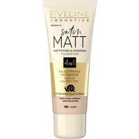 Eveline Satin Matt Fondotinta Opacizzante 01 Ivory