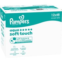 Pampers Aqua Soft Touch Salviettine Umidificate, 48 pz x 12