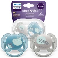 Avent Ciuccio Ultra Soft 6-18m, neutro 2 pz