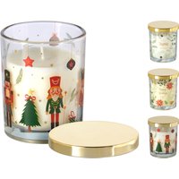 Koopman Candela in vetro 10 cm, assortimento di 3 modelli