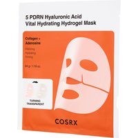 Cosrx PDRN Hyaluronic Acid Vital Hydrating Hydrogel Mask, Set di Maschere Idrogel Idratanti, 3 pezzi