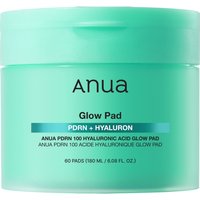 Anua PDRN 100 Hyaluronic Acid Glow Pad, Dischetti illuminanti tonificanti con complesso PDRN e collagene, 60 pezzi.