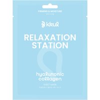 Kkul Relaxation Station Maschera in Tessuto con Collagene e Acido Ialuronico, Maschera Viso
